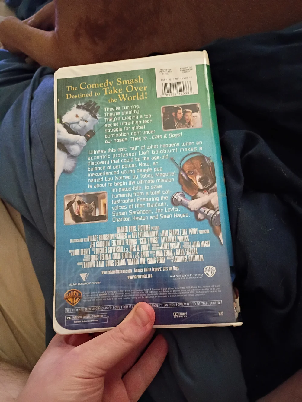 Cats & Dogs Movie VHS - Warner Bros. (White)